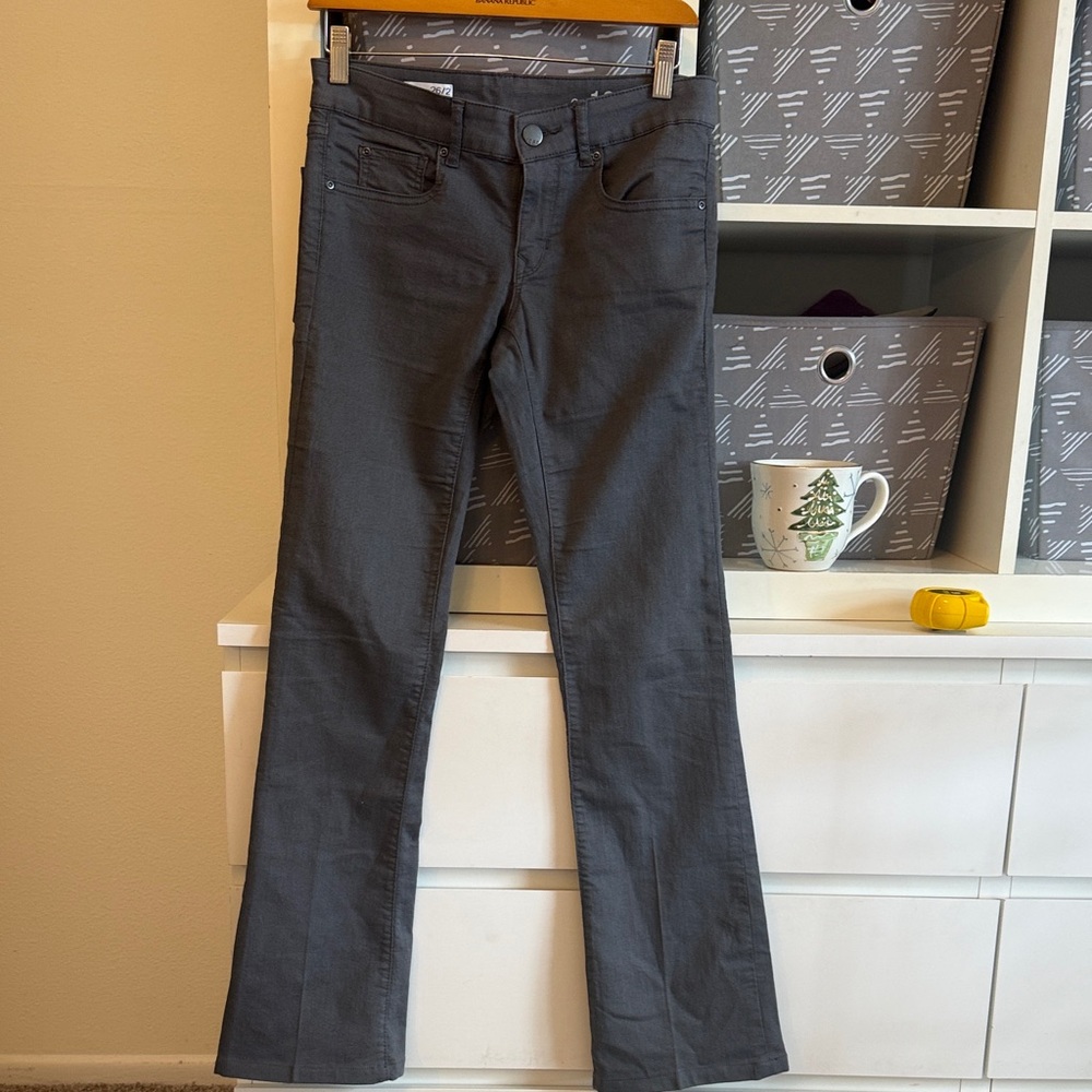 GAP Women's Boot Cut Jeans in Charcoal Gray